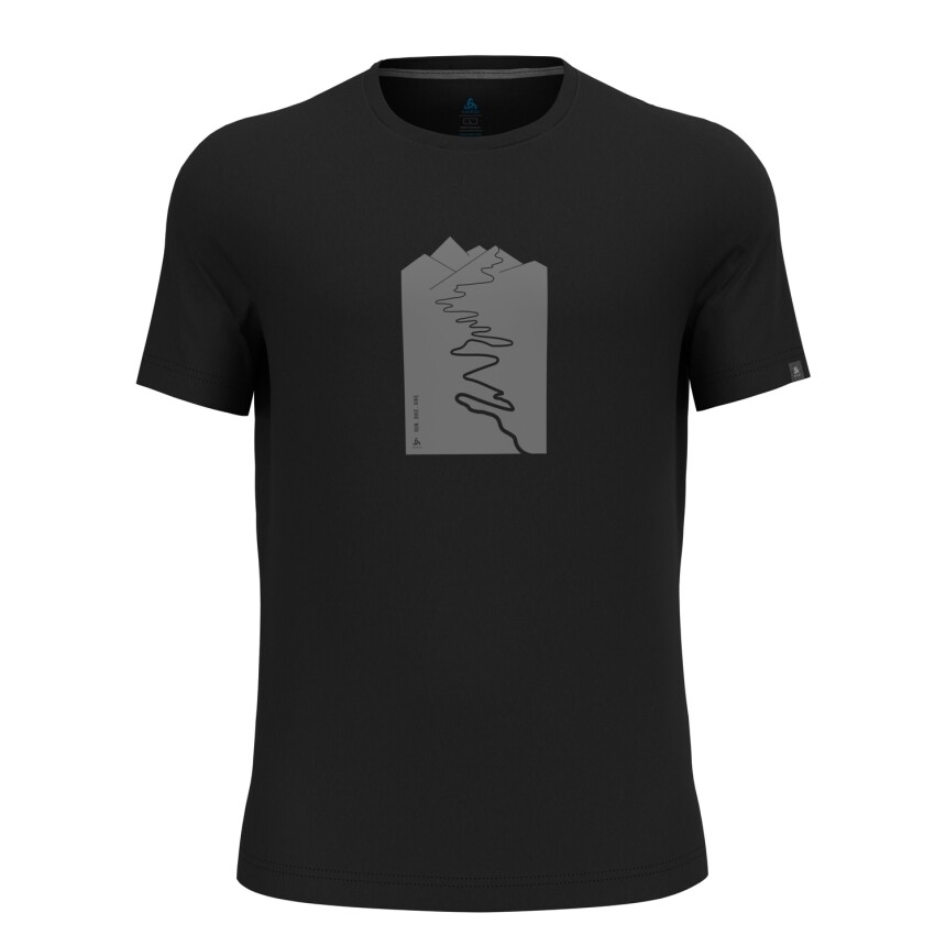 Odlo T-Shirt NIKKO Herren Sportshirt mit Trailprint XL