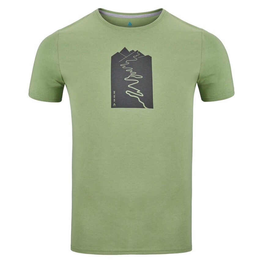 Odlo T-Shirt NIKKO Herren Sportshirt mit Trailprint M