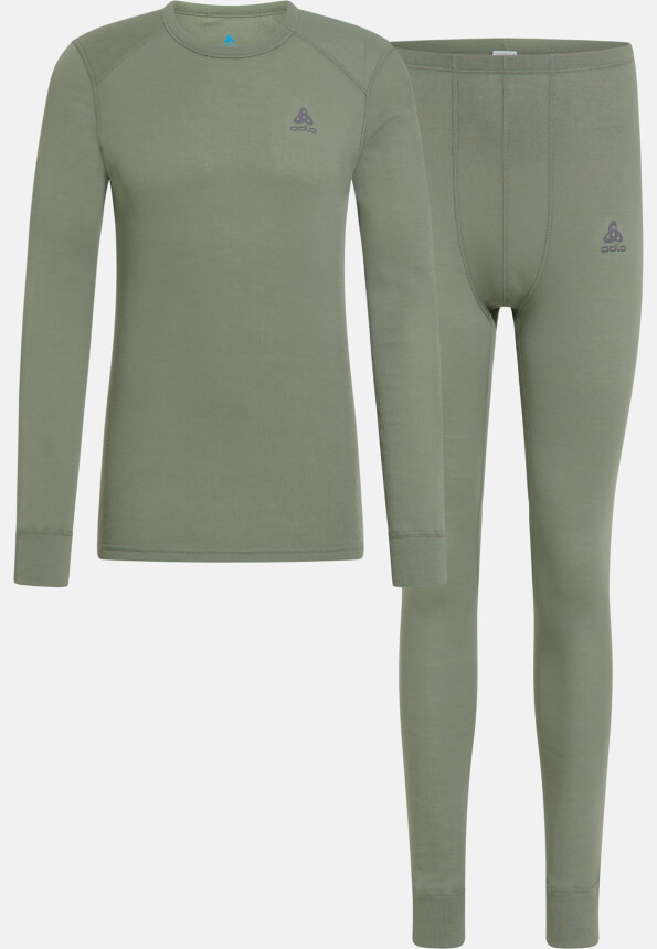 Odlo Herren Active Warm Base-Layer-Set, Langarmshirt und Hose