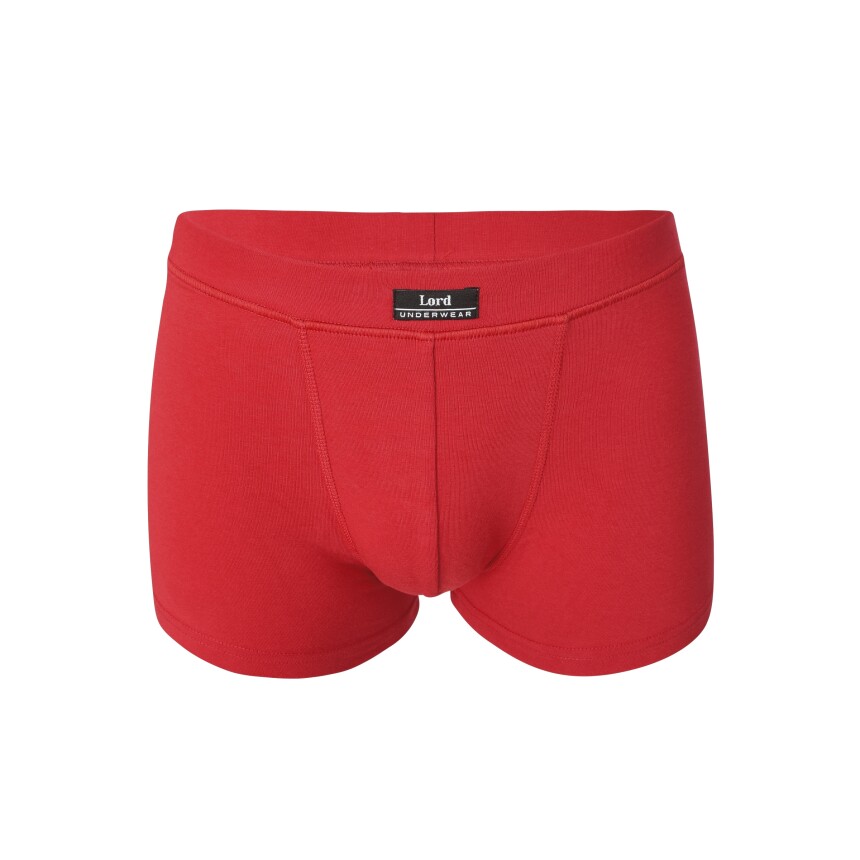 Herren Boxershorts LORD, Baumwolle und Elastan, Unterwäsche, Retroshorts 264, M rot