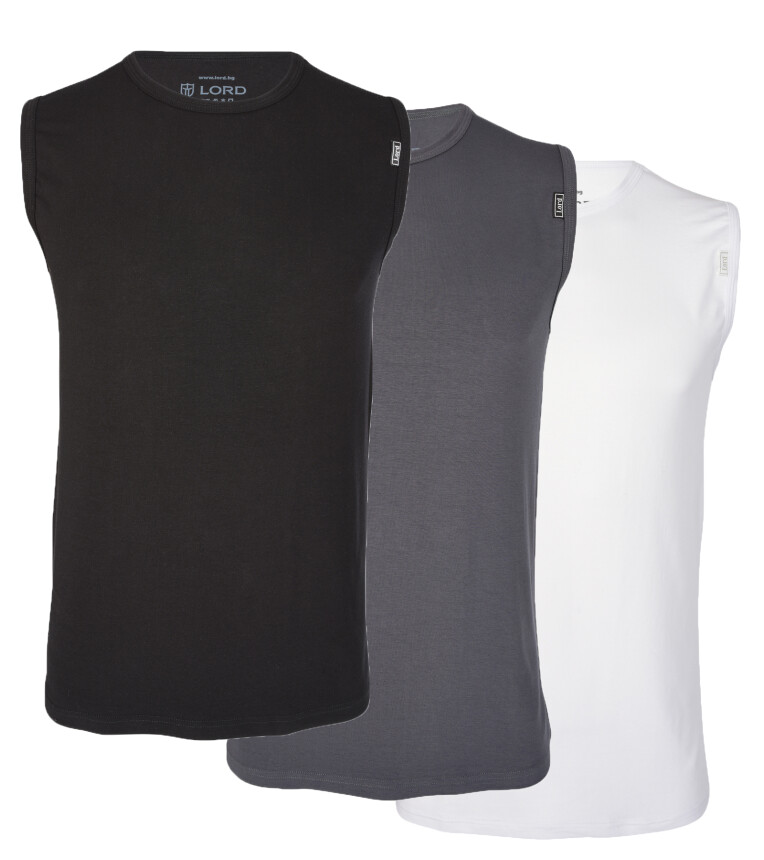 T-Shirt LORD Tank Top Muskelshirt Unterhemd Ärmellos 280 schwarz L