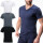 T-Shirt LORD V-Neck, Unterhemd V-Ausschnitt, Baumwolle und Elastan, Slimfit schwarz L