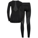 Damen ODLO PERFORMANCE WARM Funktionsunterwäsche Set, black - odlo graphite grey L