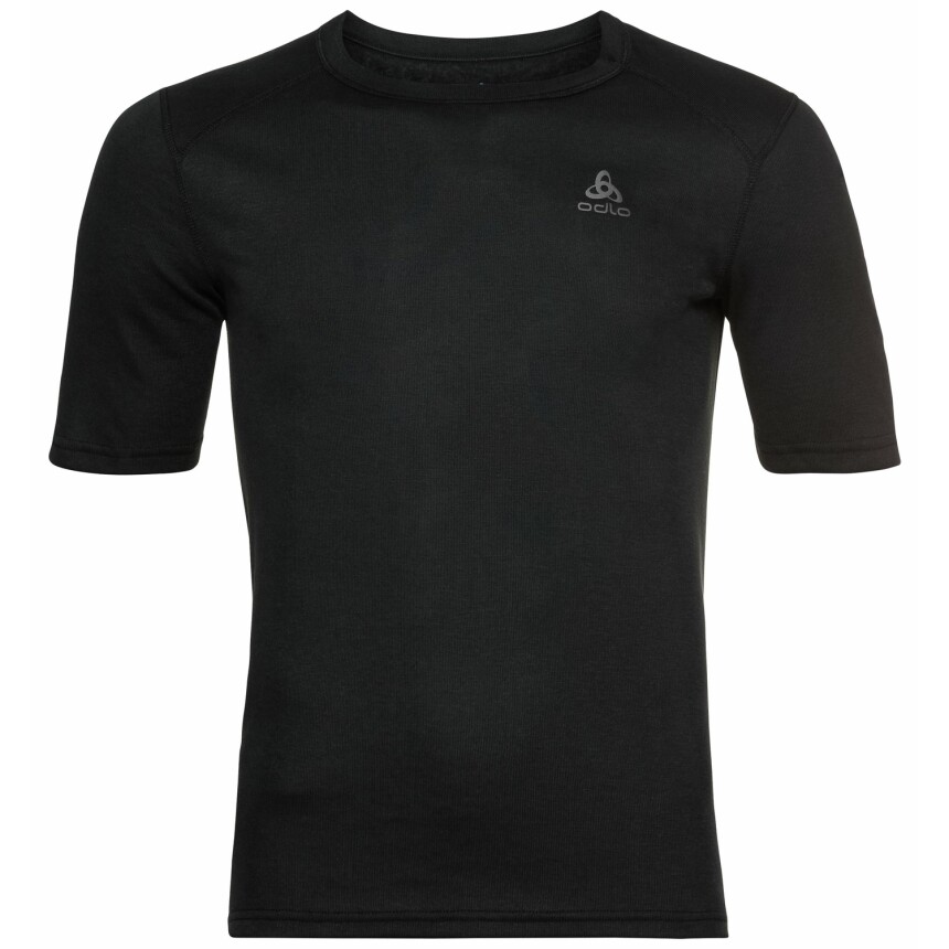 Odlo ACTIVE WARM ECO Funktionsunterwäsche, Kurzarm-Shirt, Rundhalsausschnitt, schwarz XL